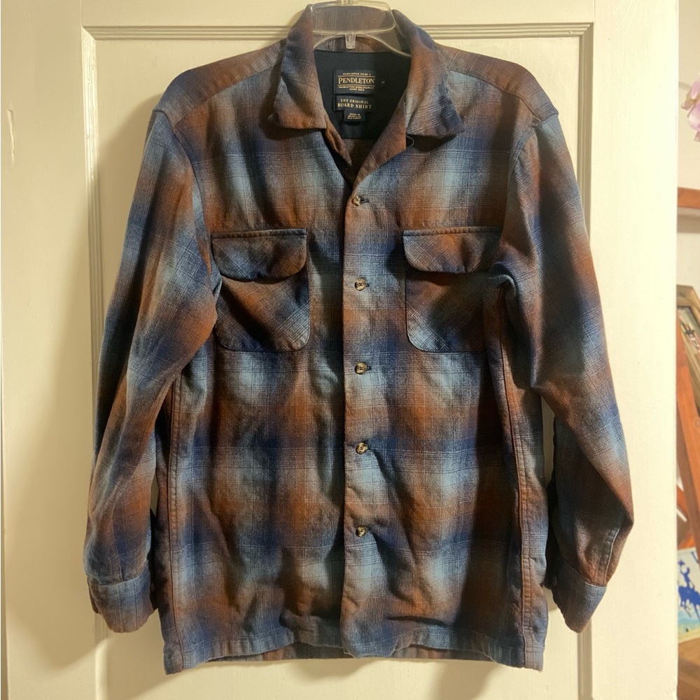 Pendleton Wool Shadow Plaid Original Board Shirt … - image 1